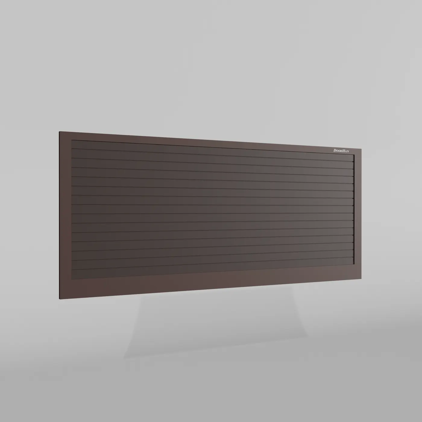 Откатные ворота DoorHan 3500х1100 цвета RAL 8017 (коричнево-красный) с дизайном «доска» без автоматики