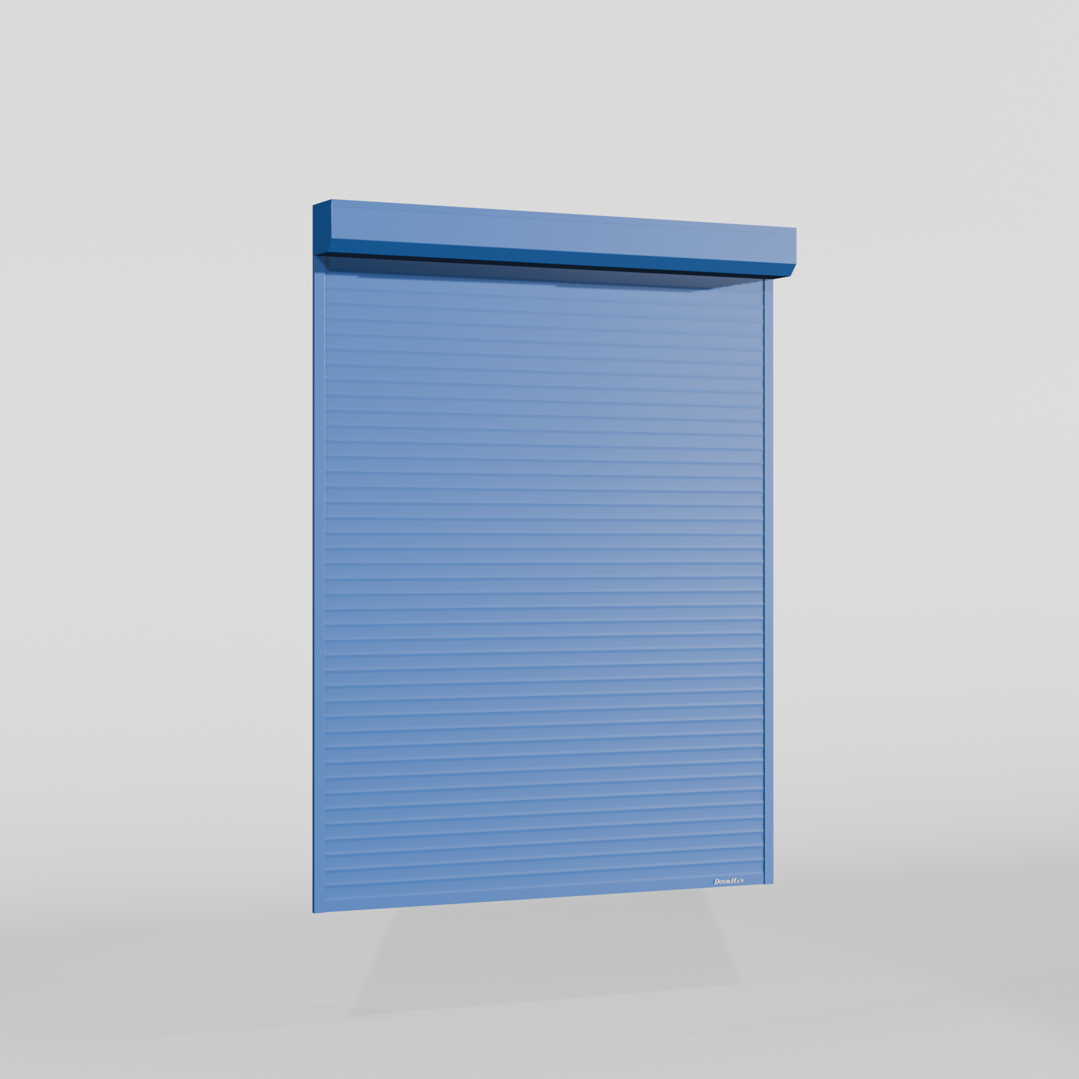 Рольставни DoorHan 2800х2000 цвета RAL 5005 (синий) невзломостойкие без автоматики