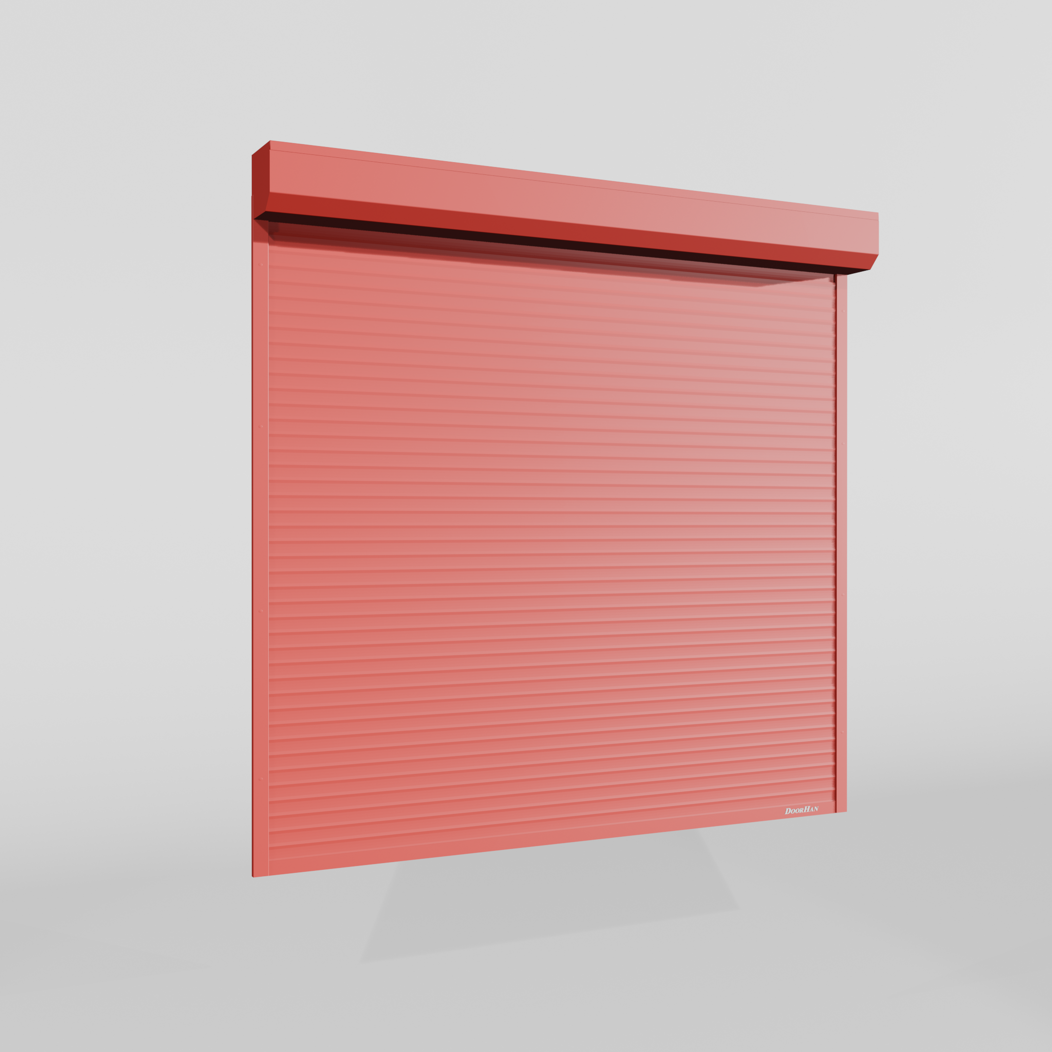 Рольворота DoorHan 2600х1200 цвета RAL 3000 (коричневый) невзломостойкие без автоматики