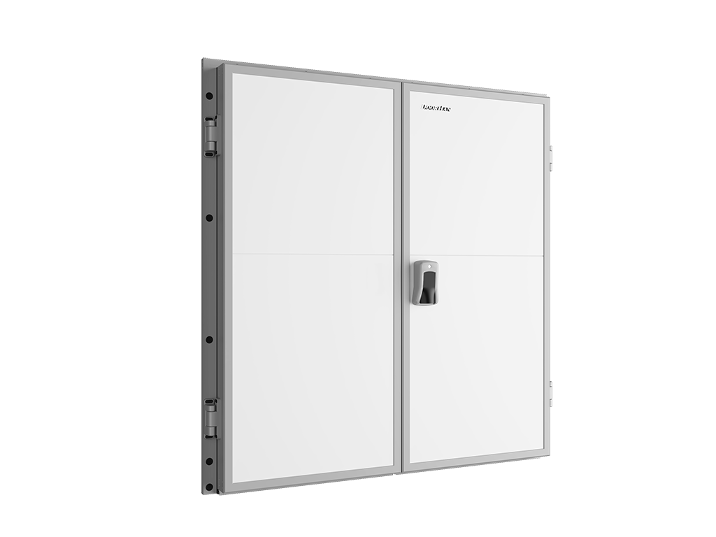 Дверь промышленная распашная двустворчатая для охлаждаемых помещений серии IDH2-1