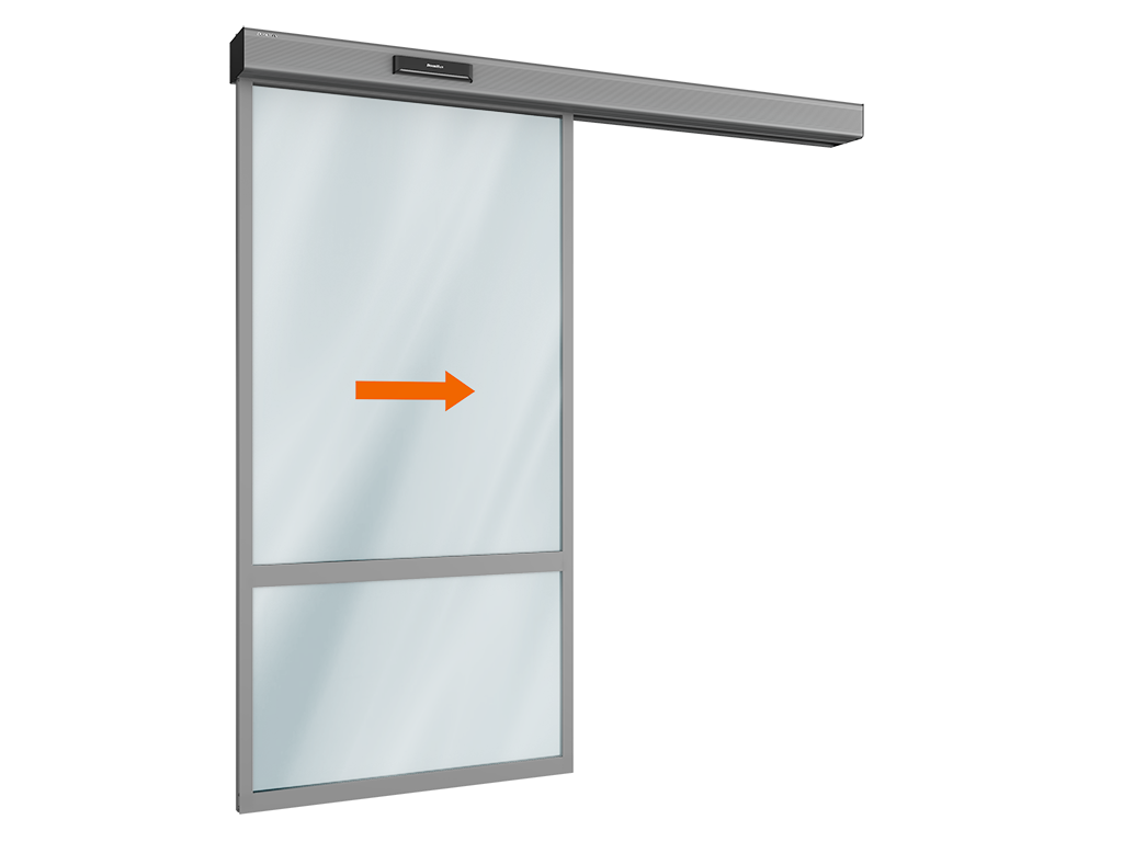 Одностворчатые раздвижные двери