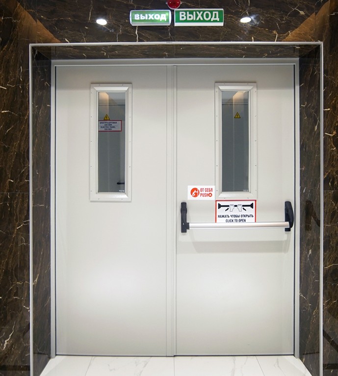 Противопожарные двустворчатые двери