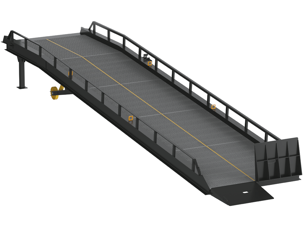 Рампа мобильная с опорой на кузов автомобиля серии RMTS