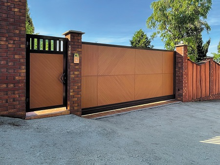 Откатные уличные ворота Дорхан