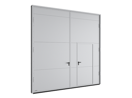 Промышленные распашные ворота Дорхан